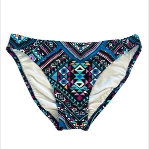 New Directions Aztec print bikini bottom swim size small NWOT